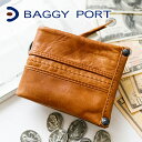 【選べる実用的ノベルティ付】 BAGGY PORT バギーポート フルクローム 小銭入れ付き 二つ折り財布SNK-611メンズ 財布 カジュアル財布 日本製 ギフト プレゼント ブランド オイルレザー ユーズド加工 ユーズド感 2022年 新生活 お祝い