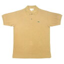 FRANCE LACOSTE(直輸入フランスラコステ) #L1212 S/S PIQUE POLOSHIRTS(半袖 鹿の子 ポロシャツ) KRAFT BEIGE(VDW)