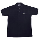FRANCE LACOSTE(直輸入フランスラコステ) #L1212 S/S PIQUE POLOSHIRTS(半袖 鹿の子 ポロシャツ) MARINE(NAVY)(166)