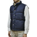 CRESCENT DOWN WORKS(クレセントダウンワークス)ITALIAN VEST(イタリアンベスト) 60/40クロス NAVY/KHAKI