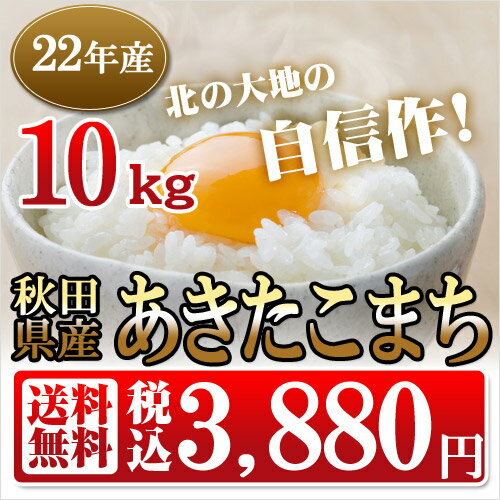 秋田県産あきたこまち 10kg北の大地の自信作！！本場秋田が育んだ極上米米 10kg