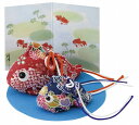 ちりめん金魚(親子)赤・黒