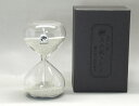 廣田硝子ガラス製スナ式時計2分（銀メッキ砂）