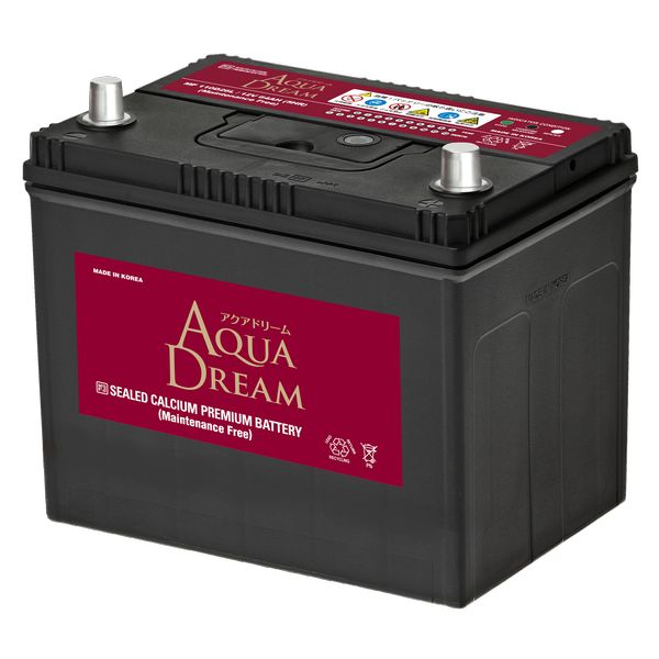 AQUA DREAM アクアドリームAD-MF 110D26L国産車用バッテリー MF <strong>充電制御</strong>車対応主な互換品番：75D26L/<strong>80D26L</strong>/85D26L/90D26L/95D26L他