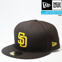 ニューエラ 帽子 キャップ NEWERA ON-FIELD 59FIFTY SAN DIEGO PADRES GAME Brown オーセンティック サンディエゴ パドレス MLB メジャーリーグ ベースボール