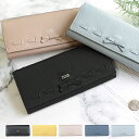 ニナニナリッチ 財布 レディース 長財布 かぶせ長財布 ブランド 本皮 レザー リボン かわいい ピンク/水色/ブラック/キャメル ヴィーナス 35-3765