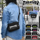 ミニショルダーバッグ メンズ/THRASHER スラッシャー ポリキャンバス カラーロゴ 2way ミニ ショルダーバッグ 斜めがけバッグ ウエストバッグ ボディバッグ ミニバッグ フェス 旅行用 おしゃれ オシャレ 無地 シンプル 軽い 軽量 ブランド ロゴ ナイロン THRSG400 p