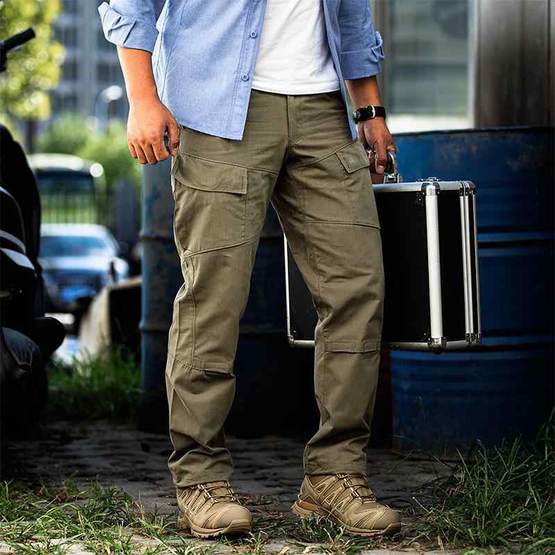 カーゴパンツ メンズ 男性用 綿混紡 通気 耐摩耗 吸湿速乾 ゆったりサイズ アースカラー ミリタリー ワークパンツ 春夏 秋冬 普段使い 作業着(x5)