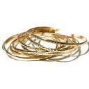 INDIAN Jewelry インディアンジュエリー GOLD BANGLE ゴールドバングル 0.3cm ナローバングル ナバホ 12Kゴールドフィルド メンズ レディース