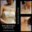 スワロフスキーネックレスピアスセットアクセサリ/パーティー/ドレス/アクセサリー/二次会/結婚式/入学式/卒業式/ブライダル/ウエディング