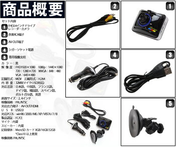 FullHDドライブレコーダ車載カメラ事故の検証に活躍できる高画質で肝心なシーンも逃さないたくさんの便利機能であなたの運転を見守りますFullHDドライブレコーダ車載カメラハイビジョン