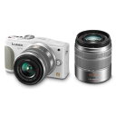 パナソニック DMC-GF6W-W LUMIX GF6 ミラーレス一眼カメラ ダブルレンズキット ホワイト 【3年延長保証付】 ※欠品：納期未定（9/24現在）