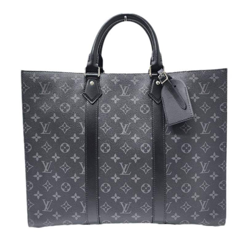 LOUIS VUITTON ルイヴィトン サックプラ 24H M47059 ブラック モノグラム エクリプス トートバッグ メンズ 【中古】 22509K259