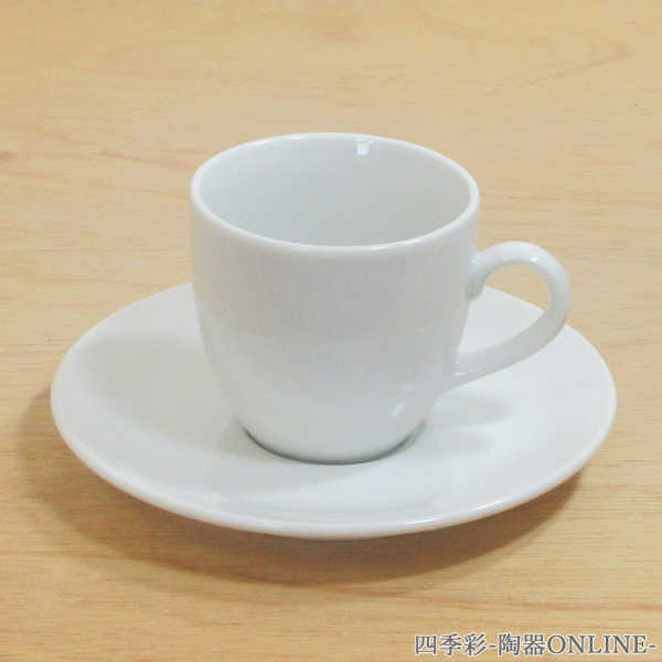 コーヒーカップ＆ソーサー 白 ホテル ベーシックコーヒーカップ 白 陶器 業務用 美濃焼...:shikisaitouki:10000027