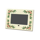 蒔絵デジタルフォトフレームスワロフスキー ローズDPF/和風/和柄/漆器/記念品/内祝