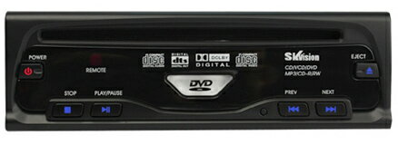 車載用CPRM対応DVDプレーヤー SKV-DV250B/1DIN/12-24V対応/ラストメモリー/FMトランスミッター内蔵/2系統出力/簡単接続