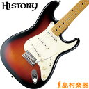 HISTORY TH-SV/M 3TS(3トーンサンバースト) ストラトキャスター エレキギター 【ヘリテイジウッド】【サークルフレッティングシステム】【日本製】 【ヒストリー THSV/M】