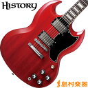 HISTORY TH-SG HCH(ヘリテイジチェリー) SG エレキギター【ヘリテイジウッド】【サークルフレッティングシステム】【日本製】 【ヒストリー THSG】