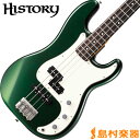 HISTORY TH-BP4/R CAG(キャンディアップルグリーン) プレシジョンベース 【プレベ】【ヘリテイジウッド】【サークルフレッティングシステム】【日本製】【KTSチタンサドル】 【ヒストリー THBP4/R】