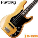 HISTORY TH-BP4/R VNT(ビンテージナチュラル) プレシジョンベース 【プレベ】【ヘリテイジウッド】【サークルフレッティングシステム】【日本製】【KTSチタンサドル】 【ヒストリー THBP4/R】