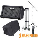 Roland 路上ライブ向け簡易PAセット 【ギターアンプ CUBE Street BLACK + ダイナミックマイク audio-technica PRO31】 キャリーカート付き 【ローランド】