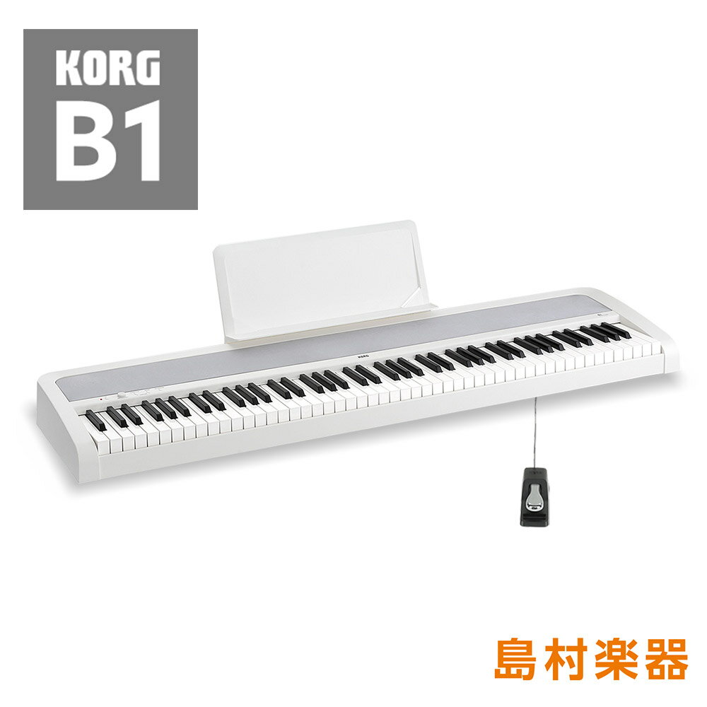 KORG B1 WH(ホワイト) 電子ピアノ 88鍵盤 【コルグ】 【別売り延長保証対応プラン：E】の写真