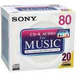 【 SONY 】 音楽用CD−R 20CRM80PWS 20CRM80PWS