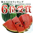 熊本・群馬・福井・厳選産地産紅小玉西瓜1玉【送料無料】...