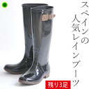 レインブーツ ロング レディース ブーツ 防水 igor イゴール|かわいい 雨靴 軽い 軽量 ローヒール 歩きやすい かっこいい 黒 ブラック 春 夏 秋 冬 雪 スペイン ブランド インポート 長靴 アウトドア ガーデニング フェス キャンプ PVC ヒール 3cm 3センチ 小さいサイズ