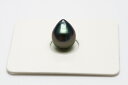 タヒチ黒蝶真珠パールルース 10×8mm ブラックカラー
