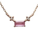ピンクトルマリン ネックレス ペンダント ダイヤモンド 0..02ct K18 ピンクゴールド 10月誕生石