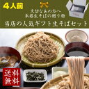 そば 完全手打ち田舎蕎麦 ギフト 信州田舎そばセット4人前 無添加つゆ 薬味付