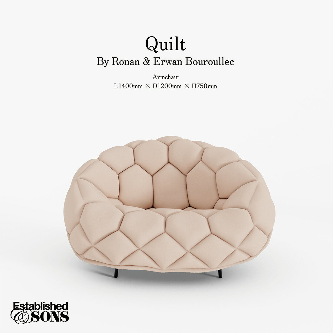 Established&Sons Quilt キルト L1400 Ronan&Erwan Bouroullec ロナン エルワン ブルレック チェア 椅子 受注生産品