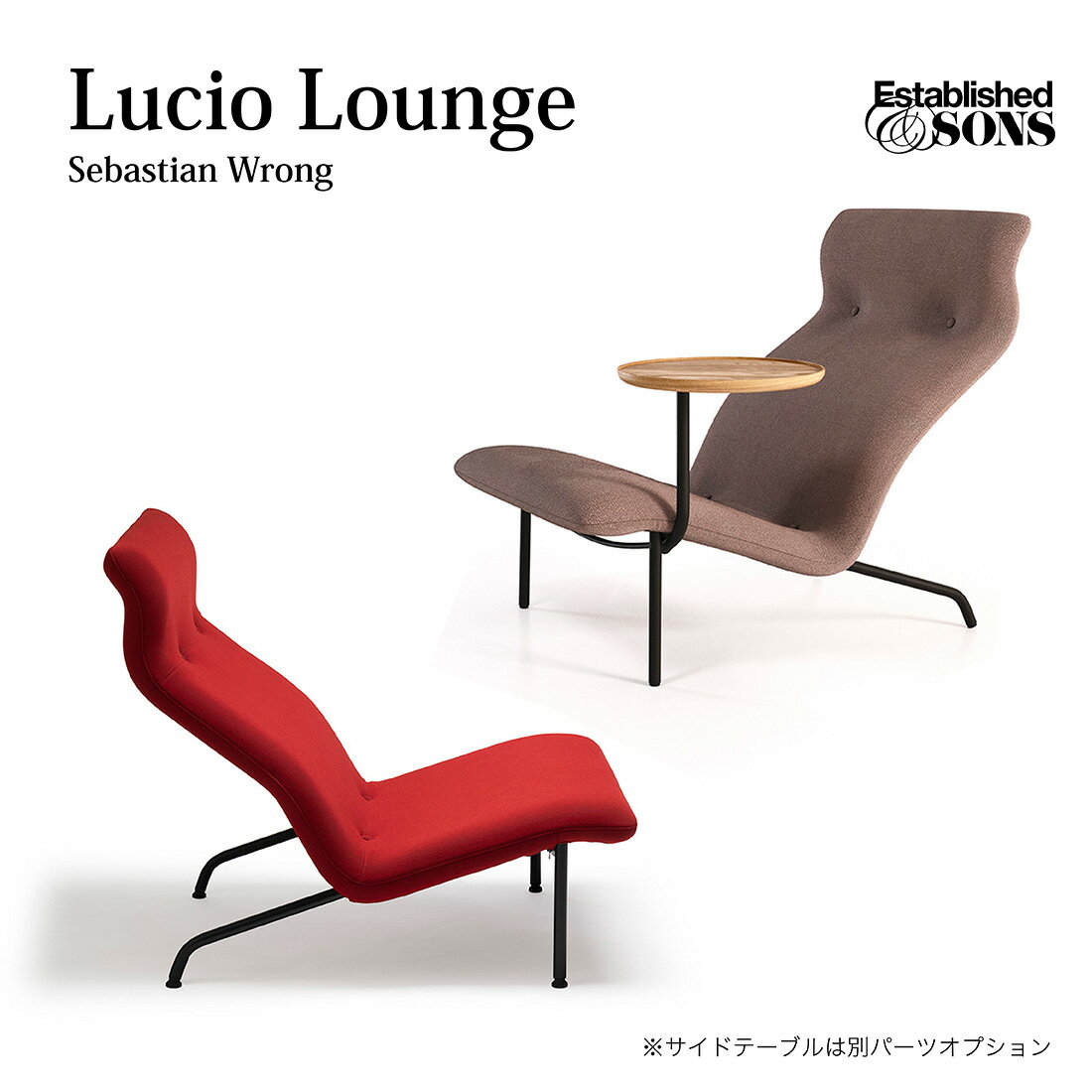 Established&Sons Lucio Lounge ルシオ ラウンジチェア Sebastian Wrong セバスチャン・ロング チェア 椅子 受注生産品