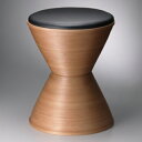 BUNACO/ブナコ STOOL スツール ブラックレザーIB-S405 φ330×H430mm/2600g/椅子/木工品/伝統/手作り/日本製/Chair