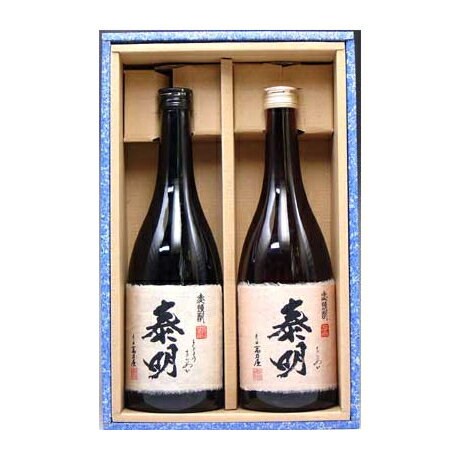 【2sp_120706_a】【麦焼酎ギフト】昔懐かしい昭和の味わい泰明シリーズ720ml2本飲み比べセット【ギフトカートン付き】【父の日】