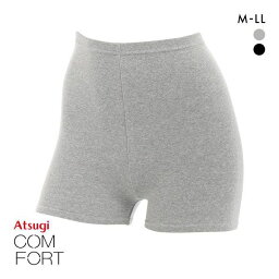 【最大100%ポイントバック・4/25限定】【メール便(15)】 アツギ ATSUGI コンフォート COMFORT コットンライン 一分丈レギンス <strong>日本製</strong> M-L L-LL レディース 全2色 M-L-L-LL