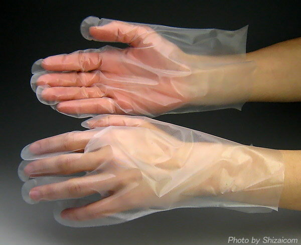#2012 ポリエチレン手袋 外エンボス 【100枚入】　幅広い用途にお使いいただける使い切りタイプのポリエチレン手袋です。　使い切り手袋　使い捨て手袋　ポリエチ手袋