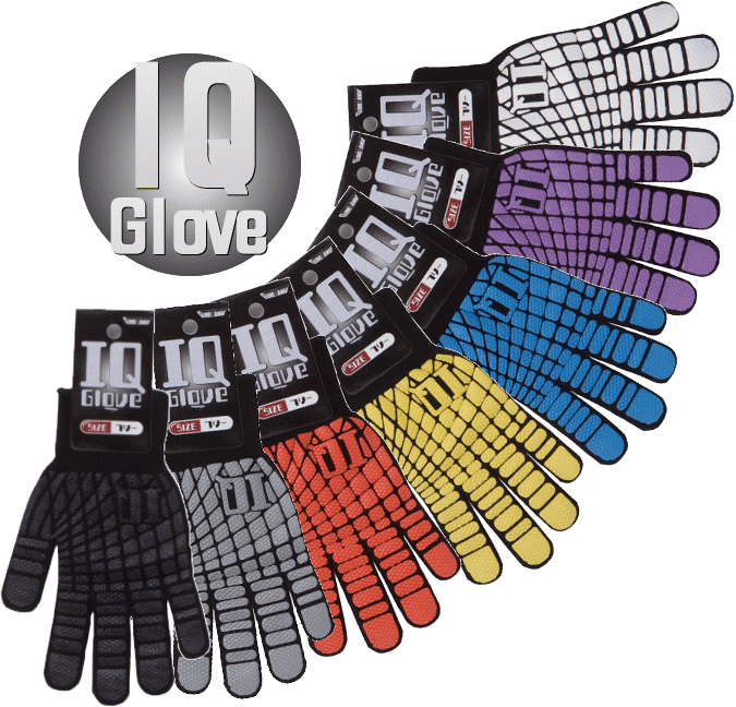 2225 IQグローブ 【7色セット】　カラーは全7種類、人間工学に基づいた設計のスベリ止め手袋です。　レビュー書いてお好きなカラーを1双プレゼント！　作業手袋　軍手　スベリ止め手袋