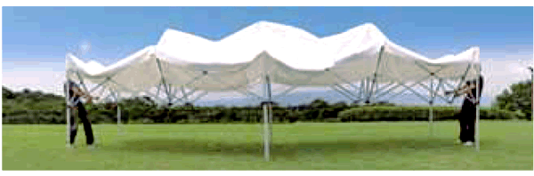 かんたんテント　KA/かんたんテント(キングサイズ)　KA/11W　3.6m×7.2m　（スチール＆アルミ複合フレーム）組立・収納かんたん！