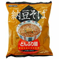 【全商品ポイント最大14倍　8月20日　9：59マデ】ノンカップメン　納豆そば（81.5g）【ムソー】