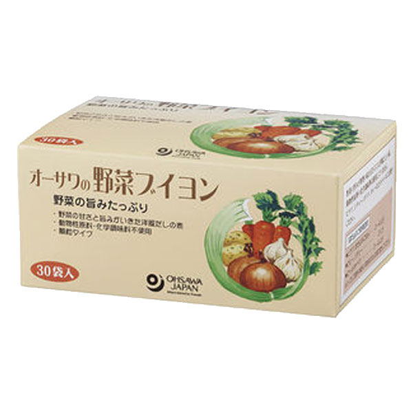 【全商品ポイント最大14倍　8月20日　9：59マデ】オーサワの野菜ブイヨン徳用（5g×30包）【オーサワジャパン】