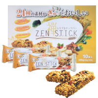 【全商品ポイント最大10倍　7月13日　9:59マデ】禅 ZEN STICK ゼンスティックシリアルナッツバー 300g（30g×10本）