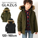 楽天スーパーSALE★【GLAZOS】ワッペン付ミドル丈・厚中綿ダウンジャケット 子供服 男