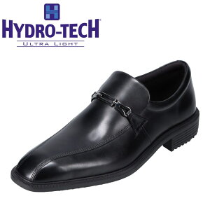 ハイドロテック ウルトラライト HYDRO TECH HD1503 メンズ靴 靴 シューズ 3E相当 ビジネスシューズ 軽量 軽い 本革 レザー スワローモカ スワールモカ ブラック