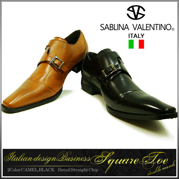 ビジネスシューズ 人気 イタリアンデザイン ストレートチップ メンズ 4384 モンクストラップ 激安 セール 革靴 紳士靴
