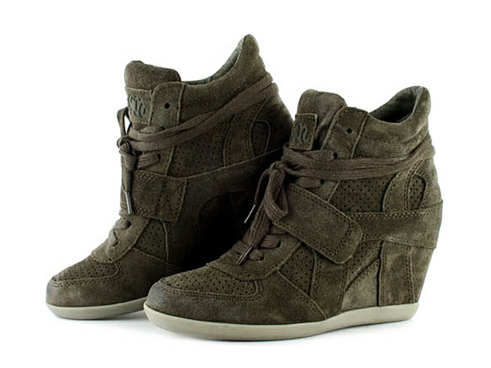 ≪メーカー取り寄せ商品≫ [アッシュ] ASH BOWIE WEDGE SNEAKER ボウイ ウェッジ インヒール スニーカー MILITARY #330311-mil