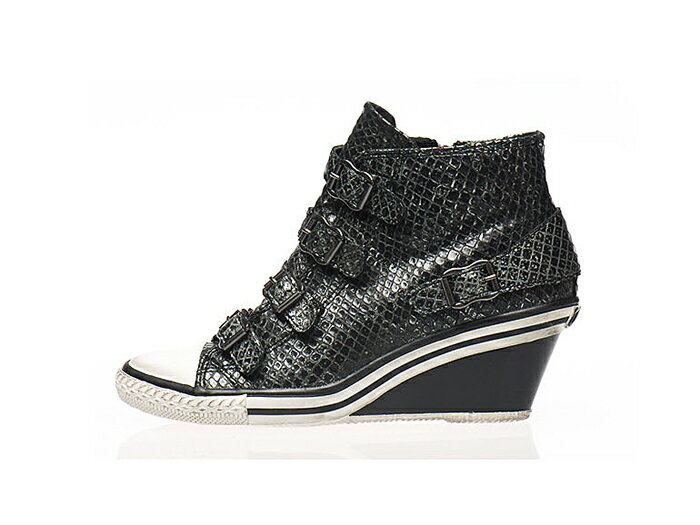 ≪メーカー取り寄せ商品≫ [アッシュ] ASH GENIAL WEDGE SNEAKER ジェニアル ウェッジ インヒール スニーカー PEWTER #87461-006