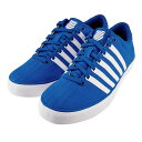K-SWISS ケースイス メンズ スニーカー コート プロ バルカ 75424-102 COURT PRO VULC ブルー 青 キャンバス 5本ライン CP VULC BU