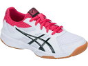 【エントリーでP10倍!】アシックス asics スニーカー レディース UPCOURT 3 GS 1074A005.103 White / Pxlp ホワイト/ピンク バレーボール 靴 シューズ